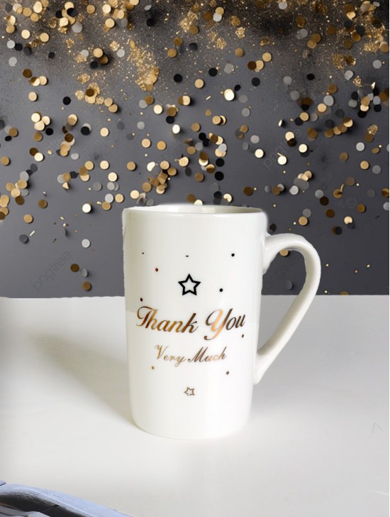 "Thank You Very Much" Porcelain Mugs With Gift Box